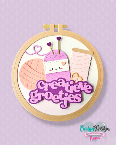 CarlijnDesign Snijmallen Embroidery Hoop (CDJD-0073) CarlijnDesign Snijmallen Embroidery Hoop (CDJD-0073)