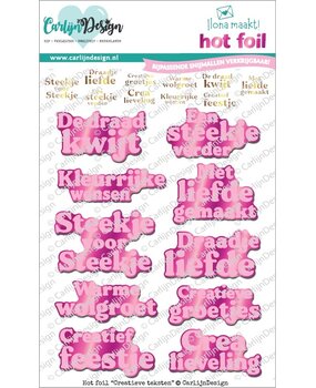 CarlijnDesign Hot Foil Creative Texts (CDHF-0087)