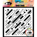 Visible Image Grunge Florals 6x6 Inch Stencil Logic (VIS-LOG-03)