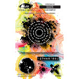 Visible Image Grunge Florals 4x6 Inch Stamp Set Galactic (VIS-GAL-01)
