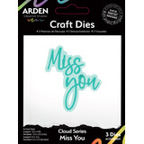 Arden Creative Studio Sentiment Cloud Series Craft Set Die Miss You (ACSCD0029)