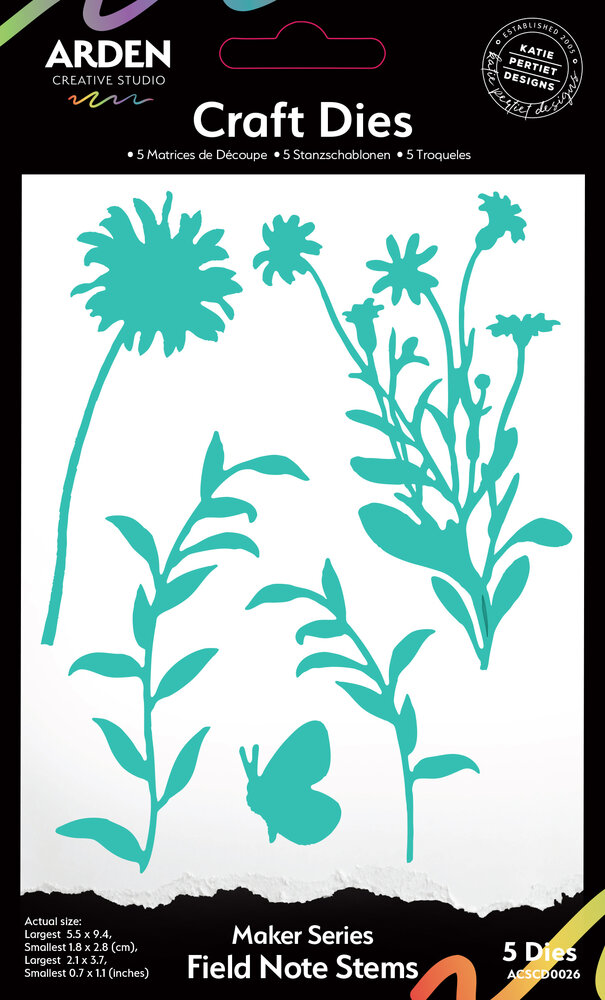 Arden Creative Studio Maker Series Craft Die Field Note Stems (ACSCD0026) Arden Creative Studio Maker Series Craft Die Field Note Stems (ACSCD0026)