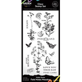 Arden Creative Studio Maker Series 4x8 Inch Clear Stamp Set Field Notes Meadow (ACSCS0021)