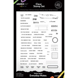 Arden Creative Studio Maker Series 6x8 Inch Clear Stamp Set Everyday Notes (ACSCS0023)