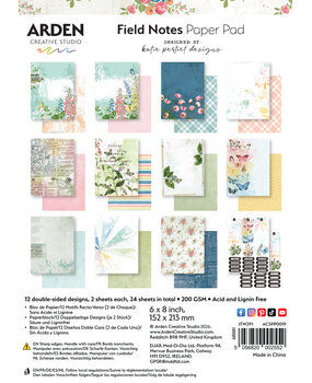 Arden Creative Studio Field Notes 6x8 Inch Paper Pad (ACSPP0019)