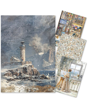 Ciao Bella An Artist Journey A4 Rice Paper Mixed (4pcs) (CBRA008)