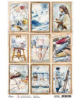 Ciao Bella An Artist Journey A4 Rice Paper Mini Canvas (5pcs) (CBRP582)