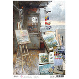 Ciao Bella An Artist Journey A4 Rice Paper Waves of Art (5pcs) (CBRP581)