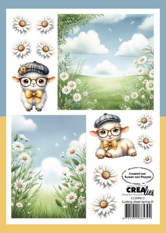 Crealies Bundel Cutting Sheets Spring A - H (8 designs) (CLSVP902)