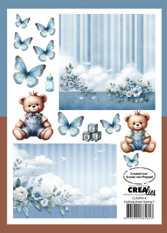 Crealies Cutting Sheets Papier Bundel Knipvellen Lente A - H (8pcs) (CLSVP902)