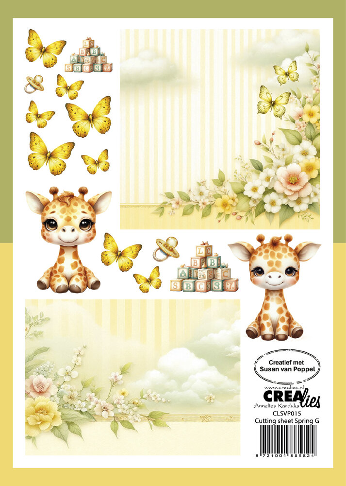 Crealies Bundel Cutting Sheets Spring A - H (8 designs) (CLSVP902)