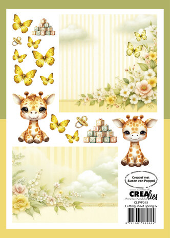 Crealies Bundel Cutting Sheets Spring A - H (8 designs) (CLSVP902)