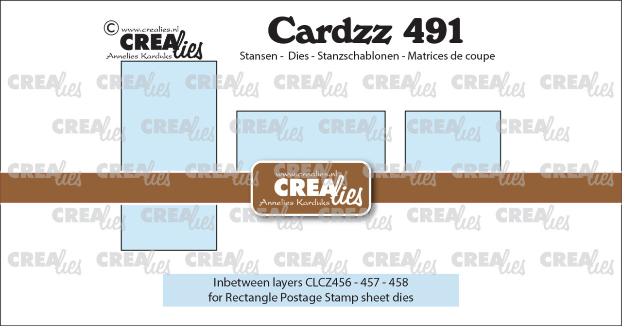 Crealies Cardzz Dies 3x In-between Layer for CLCZ456, CLCZ457 & CLCZ458 (CLCZ491)