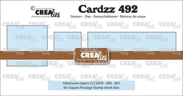 Crealies Cardzz Stansen 3x Tussenlaagje voor CLCZ459, CLCZ460, CLCZ461 (CLCZ492)