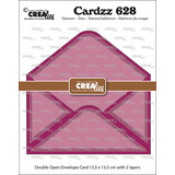 Crealies Cardzz Stansen Dubbele Kaart Open Envelop (CLCZ628)