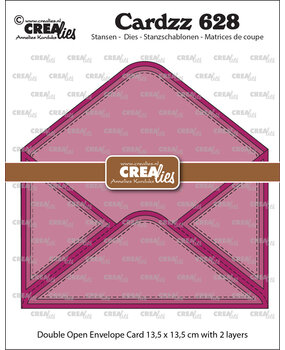 Crealies Cardzz Dies Double Card Open Envelope (CLCZ628)