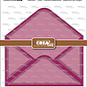 Crealies Cardzz Stansen Dubbele Kaart Open Envelop (CLCZ628)