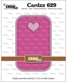 Crealies Cardzz Dies Single Card Lovenote (CLCZ629)