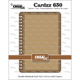 Crealies Cardzz Dies Double Card Notebook 10,5 x 14,5 cm with Rounded Corners (CLCZ630)