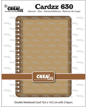 Crealies Cardzz Dies Double Card Notebook 10,5 x 14,5 cm with Rounded Corners (CLCZ630)