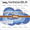 Crealies Crea-Nest-Lies XXL Dies Cloud with Stitchline (CLNestXXL181)