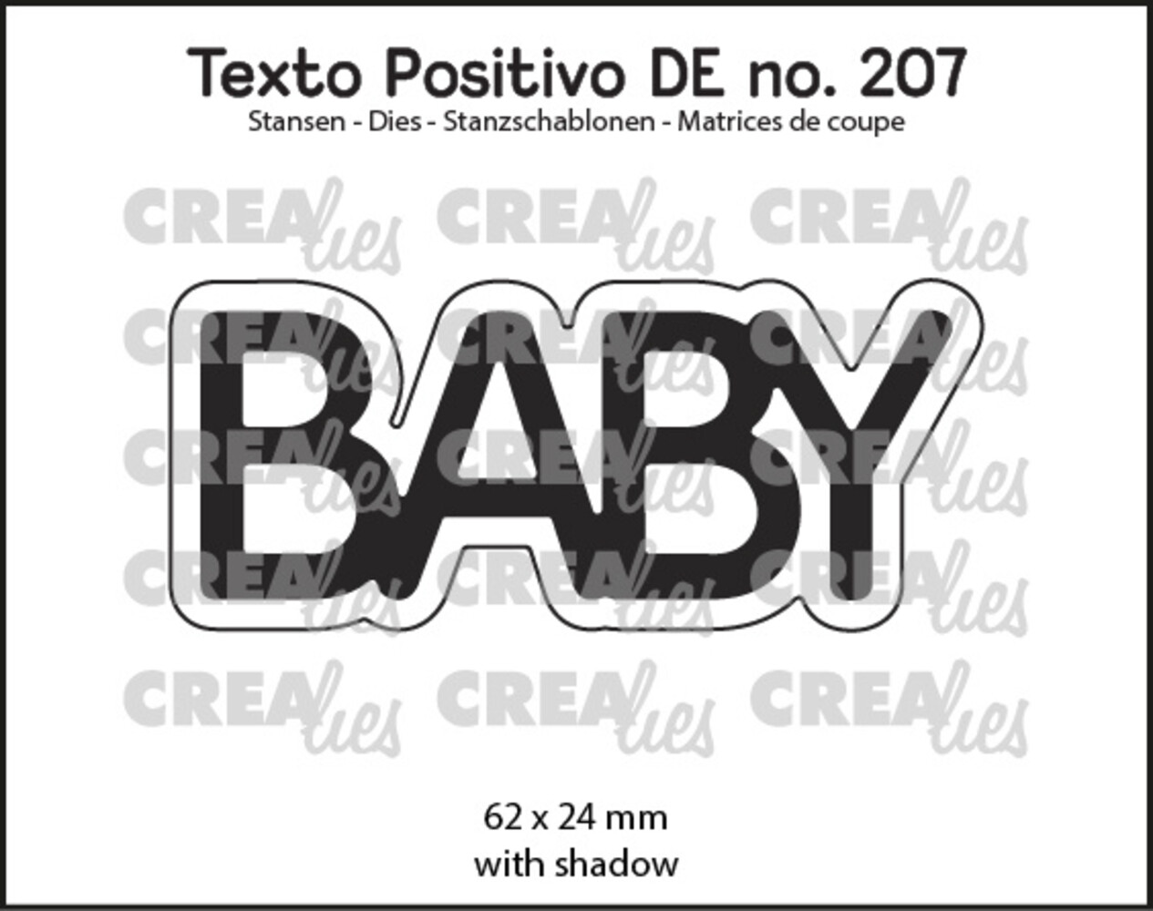 Crealies Texto Positivo Stansen German BABY (POSDE207)