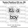 Crealies Texto Positivo Stansen English It's a Boy (POSEN05)