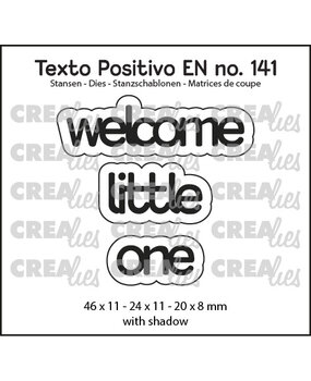 Crealies Texto Positivo Stansen English Welcome Little One (POSEN141)