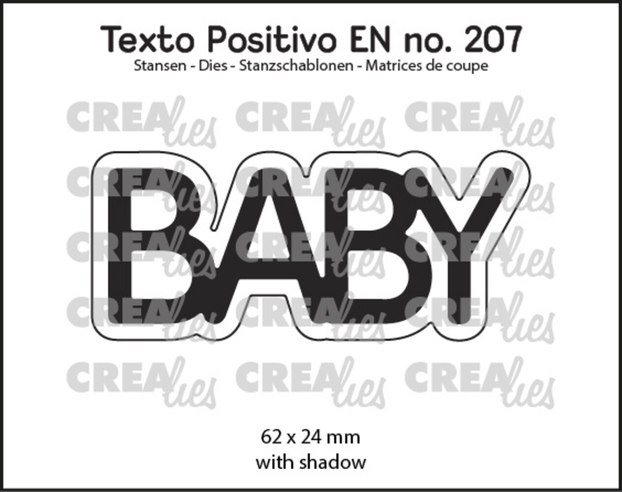 Crealies Texto Positivo Stansen English BABY (POSEN207)