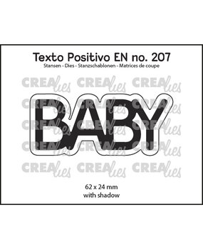 Crealies Texto Positivo Dies English BABY (POSEN207)