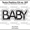 Crealies Texto Positivo Stansen English BABY (POSEN207)