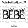 Crealies Texto Positivo Stansen French BÉBÉ (POSFR207)