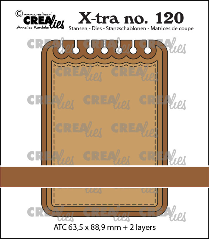 Crealies X-tra Dies ATC Notebook Horizontal (CLX-tra120)