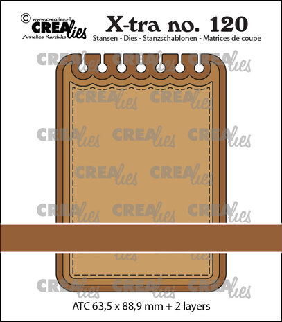 Crealies X-tra Stansen ATC Notebook Horizontaal (CLX-tra120)