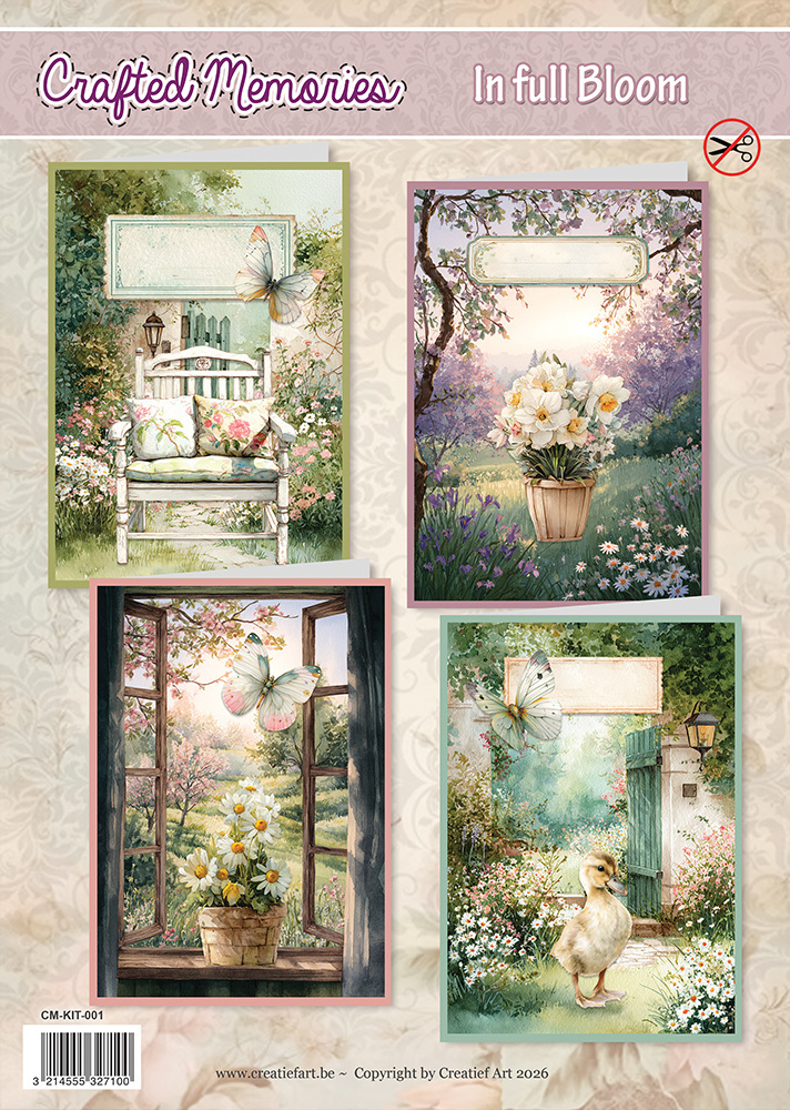 In Full Bloom Card Kit Crafted Memories (CM-KIT-001) - Craftlines B.V.