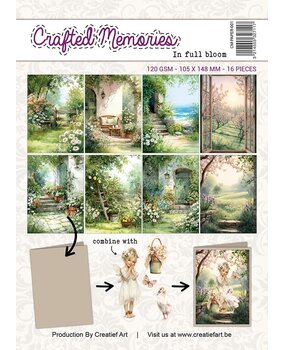 Creatief Art In Full Bloom A6 Collage Paper Crafted Memories (CM-PAPER-001)