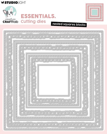 Creative Craftlab Nested Squares Blocks Essentials Cutting Die (CCL-ES-CD1081)