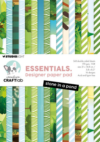 Creative Craftlab Stone in a Pond Essentials Design Paper Pad (CCL-ES-DPP428)