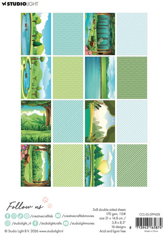 Creative Craftlab Stone in a Pond Essentials Design Paper Pad (CCL-ES-DPP428)