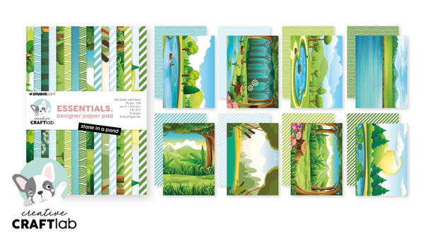 Creative Craftlab Stone in a Pond Essentials Design Paper Pad (CCL-ES-DPP428)