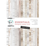 Creative Craftlab White Wood Essentials Design Paper Pad (CCL-ES-DPP430)