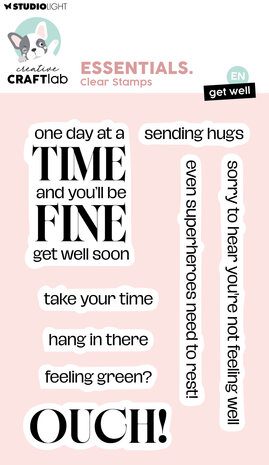 Creative Craftlab Get Well Essentials Clear Stamp (CCL-ES-STAMP930)