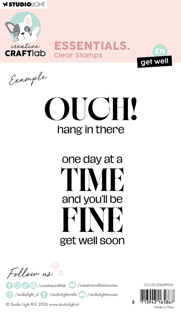 Creative Craftlab Get Well Essentials Clear Stamp (CCL-ES-STAMP930)