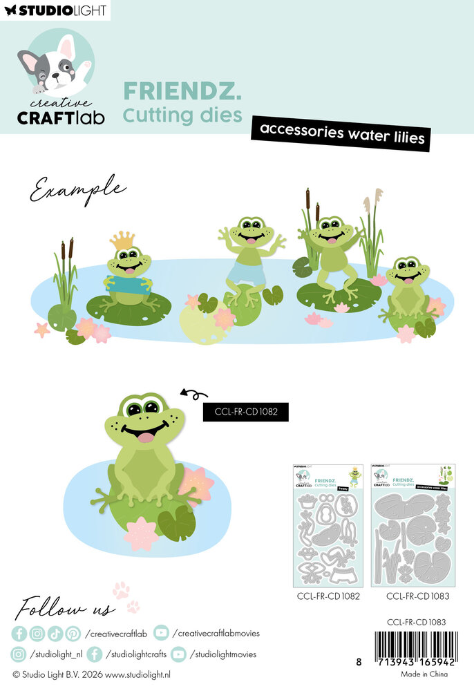 Creative Craftlab Waterlelies Friendz Cutting Die (CCL-FR-CD1083)