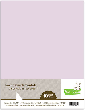 Lawn Fawn Macaron 8,5x11 Inch Cardstock (10pcs) (LF4001) Lawn Fawn Macaron 8,5x11 Inch Cardstock (10pcs) (LF4001)