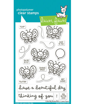 Lawn Fawn I Like Big Butterflies Clear Stamps (LF4024)