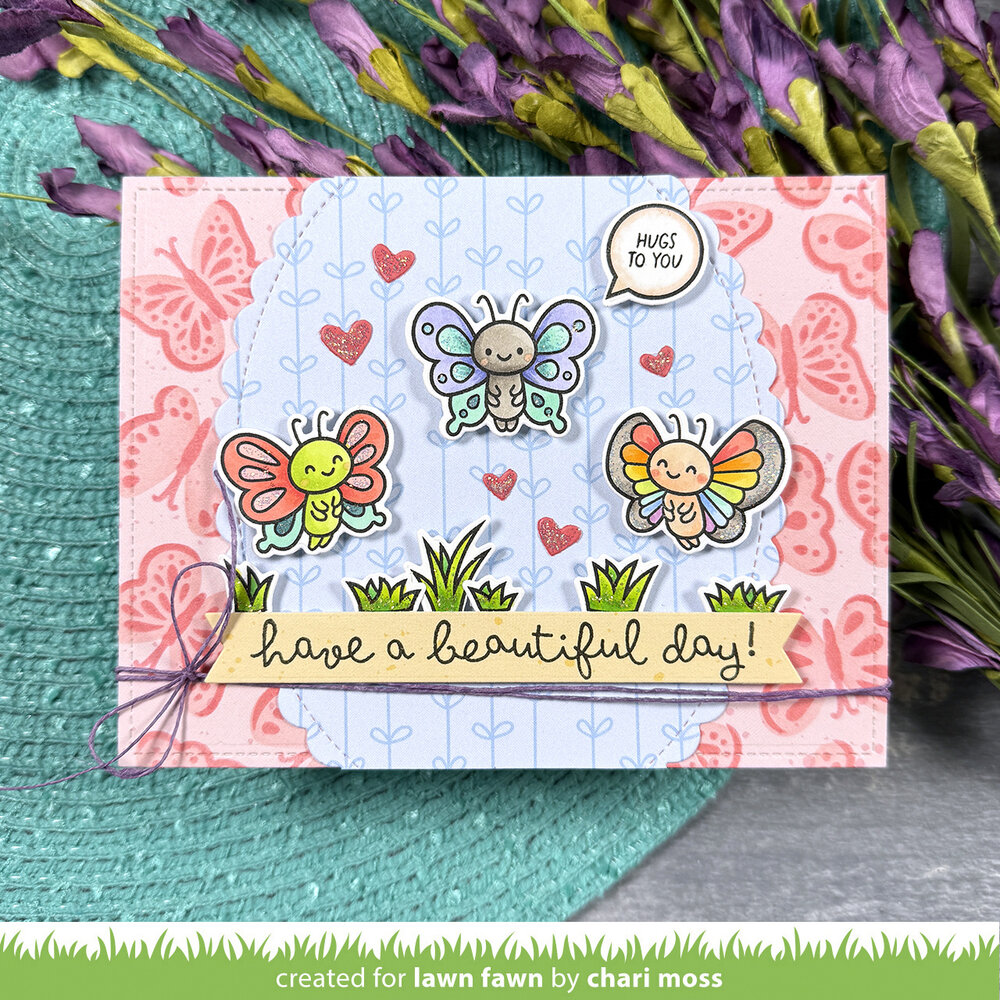 Lawn Fawn I Like Big Butterflies Clear Stamps (LF4024)