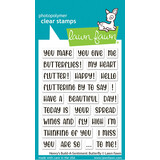 Lawn Fawn Henry's Build-A-Sentiment Butterfly Clear Stamps (LF4027)