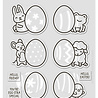 Lawn Fawn Stamp 'N Stencil Easter Eggs Clear Stamps (LF4028)