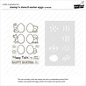 Lawn Fawn Stamp 'N Stencil Easter Eggs Clear Stamps (LF4028)